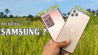 Adu Kamera !!! iPhone 11 Pro Max vs Samsung Galaxy Note 20 Ultra