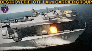 Can A Chinese Type 052C Destroyer Flotilla Beat A US Carrier Group? (Naval 18) | DCS