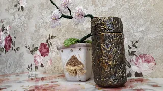 МК: Простой декор банки кофе // DIY Simple decor of coffee cans