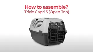 Trixie Capri 3 Open Top Cat & Dog Carrier / Transport Box - Large (Up to 12kg)