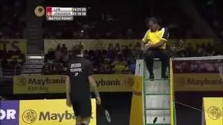 Jan O Jorgensen gets angry and received yellow and red card