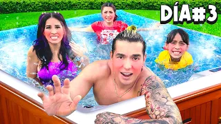 EL ÚLTIMO EN SALIR DEL JACUZZI GIGANTE CALIENTE GANA $1,000,000 🥵🔥 | Karla Bustillos