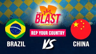 Brazil vs China I Top 8 Rep Your Country I The Legits Blast 2023