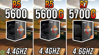 Ryzen 5 5600 vs Ryzen 5 5600G vs Ryzen 7 5700G