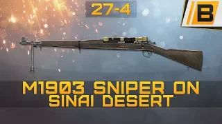 BF1: M1903 sniper on Sinai Desert - Blitz round! - Scout gameplay