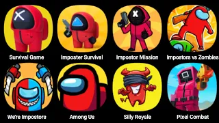 Survival Game, Among Us, Silly Royale, Imposter Survival, Impostor Mission, We're Impostors