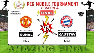 PES MOBILE TOURNAMENT FINAL MATCH SEASON 4 | ALL STARS ESPORTS PRESENTS PES MOBILE 2021 TOURNAMENT