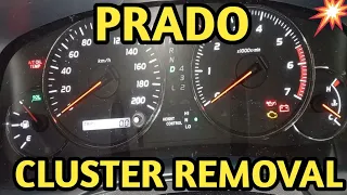 Toyota Prado Instruments Cluster Removal 120-Series 2004