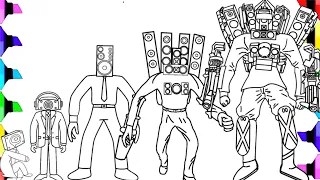 EVOLUTION OF TITAN SPEAKERMAN  Boss/ New coloring pages Skibidi toilet characters/NCS Music