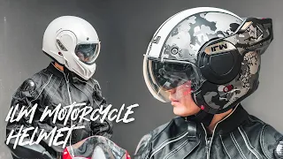 ILM B707 Modular 3/4 Open Face Motorcycle Helmet | ilmracing
