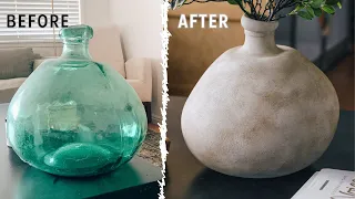 DIY Aged Vase/ Vessel FAUX POTTERY IN 3 EASY STEPS!