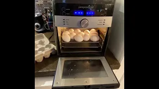 Pampered Chef Air Fryer- Hard Cooked Eggs!