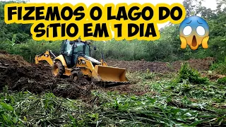 CONSTRUÇÃO DO LAGO DO SÍTIO/CONSTRUÍDO EM 1 DIA/Bora pra Roça?