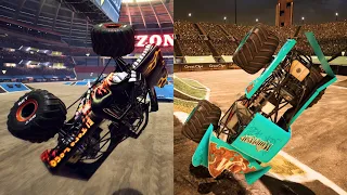 MONSTER JAM 10 MONSTER TRUCK FREESTYLE SHOW | Steel Titans 2