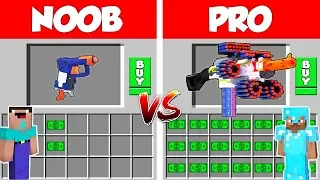 Minecraft NOOB vs PRO: 1 Million$ Nerf Gun Battle in Minecraft / Animation