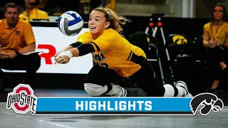 Ohio State at Iowa | Highlights | Big Ten Volleyball | Sept. 24, 2023