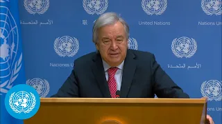 UN Chief on Israel/Palestine Crisis - Press Conference (6 Nov) | United Nations