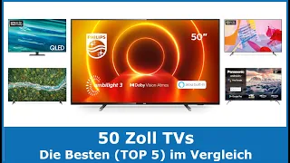 Die besten 50 Zoll TVs & Fernseher 2024 (TOP 5) 🥇 Testsieger im Vergleich (gut und günstig)
