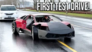 Lamborghini Murcielago First Drive - Custom Fabrication & WHATS BURNING?!?