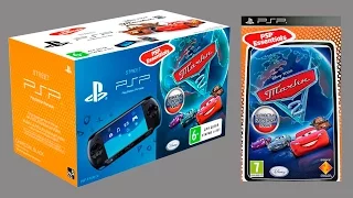 PSP Sony E1008 Black + Тачки 2 Essentials Распаковка