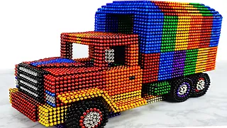 DIY - How To Make Military Truck Car From Magnetic Balls (Satisfying ASMR Video) - Haeon Magnet 4K