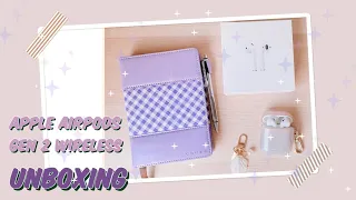 Apple AirPods 2 Wireless Unboxing + KateSpade and SHEIN Accessories | Aesthetic Unboxing