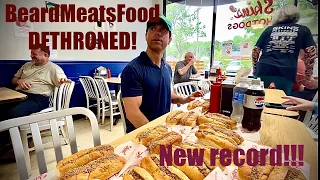 Skins Hot Dog Record Challenge! Can I Beat A Pro Eater?!