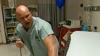 "Stone Cold" Steve Austin infiltrates Mr. McMahon's hospital room: Raw, Oct. 5, 1998