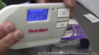 First Alert Explosive Gas and Carbon Monoxide Alarm explanation and un-boxing video