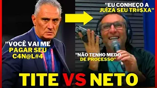 BOMBA! TITE PROCESSA NETO e apresentador RESPONDE AO VIVO ao ex técnico da seleção