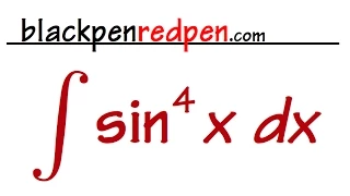 Integral of sin^4(x)