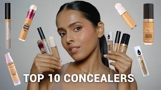 MY TOP 10 CONCEALERS - Swatches and Review - starting *Rs.350*