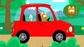 DRIVING IN MY CAR - Meow Meow Kitty  - Nursery Rhymes