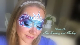 Cinderella Face Paint Using Kryvaline Fairy Dust Cake