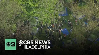 After day of pro-Palestinian protests in Philadelphia, students set up encampment at Penn