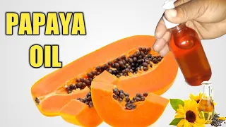 HOW TO MAKE PAPAYA OIL AT HOME//Diy Papaya oil for lightening skin