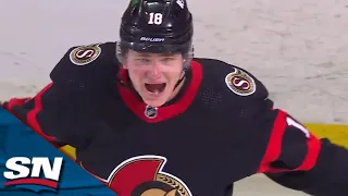 Senators' Tim Stutzle Rifles Diving OT Winner To Cap Incredible Comeback vs. Flames