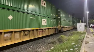 Kcs 4835 WB Leads Manifest Train With Friendly Crew In Laredo, Texas 3/4/23