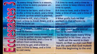 Ecclesiastes 3:1-11 A Time for Everything