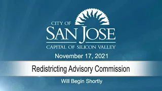 Nov. 17, 2021 | Redistricting Advisory Commission Special Meeting