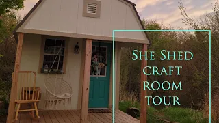 She Shed craft room tour 2023
