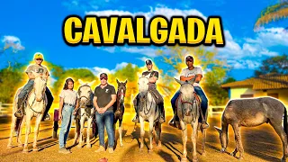 CAVALGADA Com TODOS os PEÕES da FAZENDA