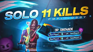 11 Solo kills in PMPL Lobby | PUBG Mobile