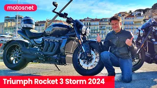 🚀 Triumph Rocket 3 Storm 2024 / La más potente de la historia / Review 4K / Presentación / motos.net