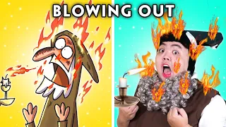 Blowing Out Candles - Cartoon Box Catch Up Parody | Frame Order Parody | Hilarious Cartoon