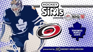 Hurricanes vs Maple Leafs (NHL 16 Hockey Sims)