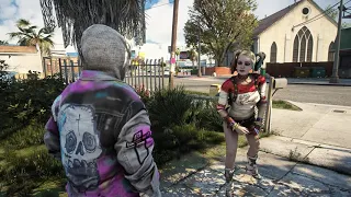 Harley Quinn Roasts Franklin - Funny GTA V