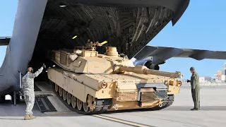 Loading 60 Tons Heavy Tank into Gigantic US Aircraft