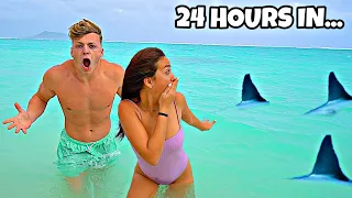 LAST TO LEAVE OCEAN WINS $10,000 *SHARKS*