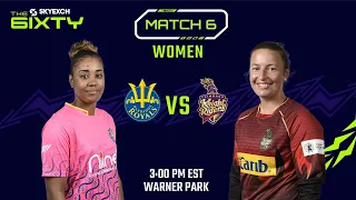 LIVE | Barbados Royals vs Trinbago Knight Riders | The 6IXTY 2022 | Women